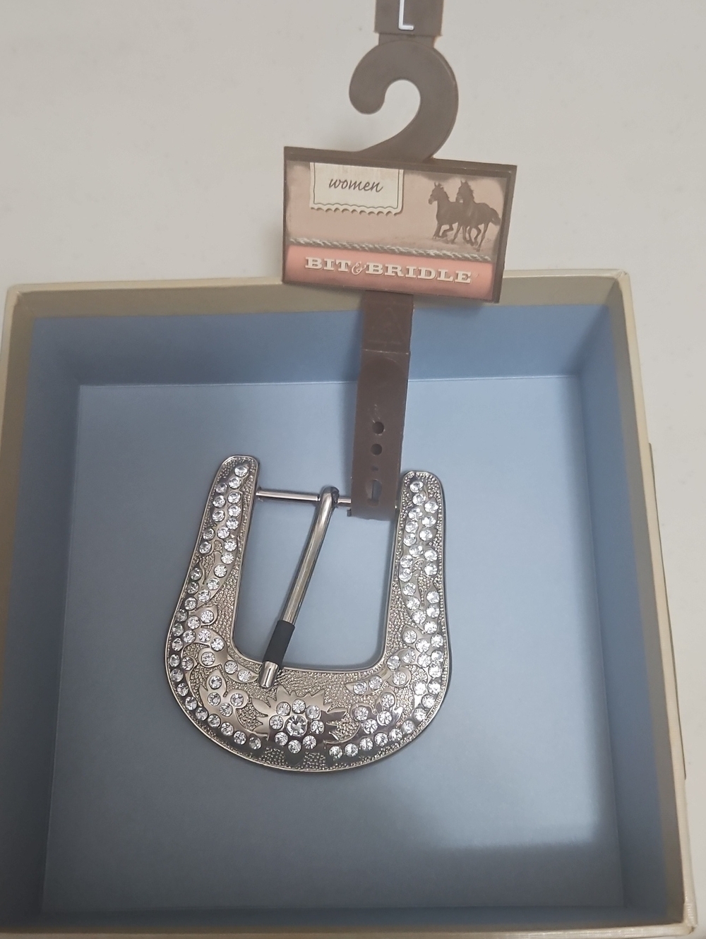 BIT BRIDLE SILVER W STONES NWT Size L 25$ TAG